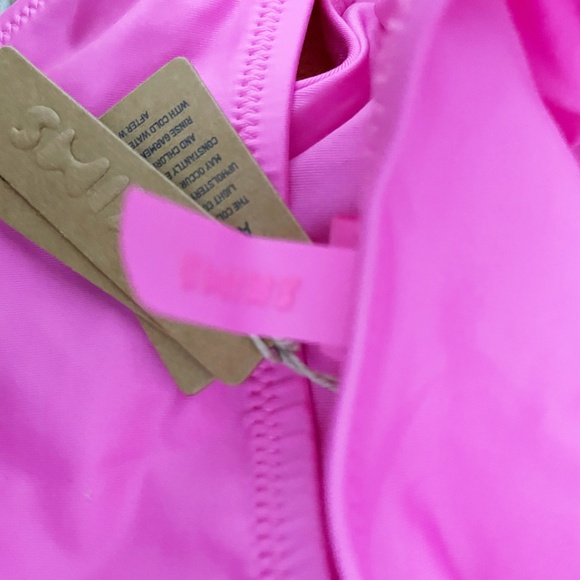 NEW Skims Cut Out Monokini One Piece Bathing Suit Hot Pink Medium - Picture 2 of 4